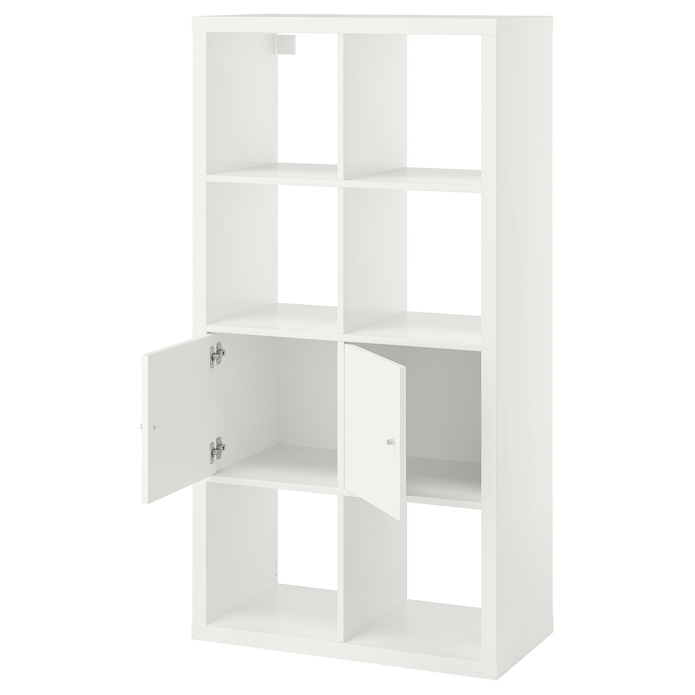 KALLAX shelving unit with doors white - IKEA