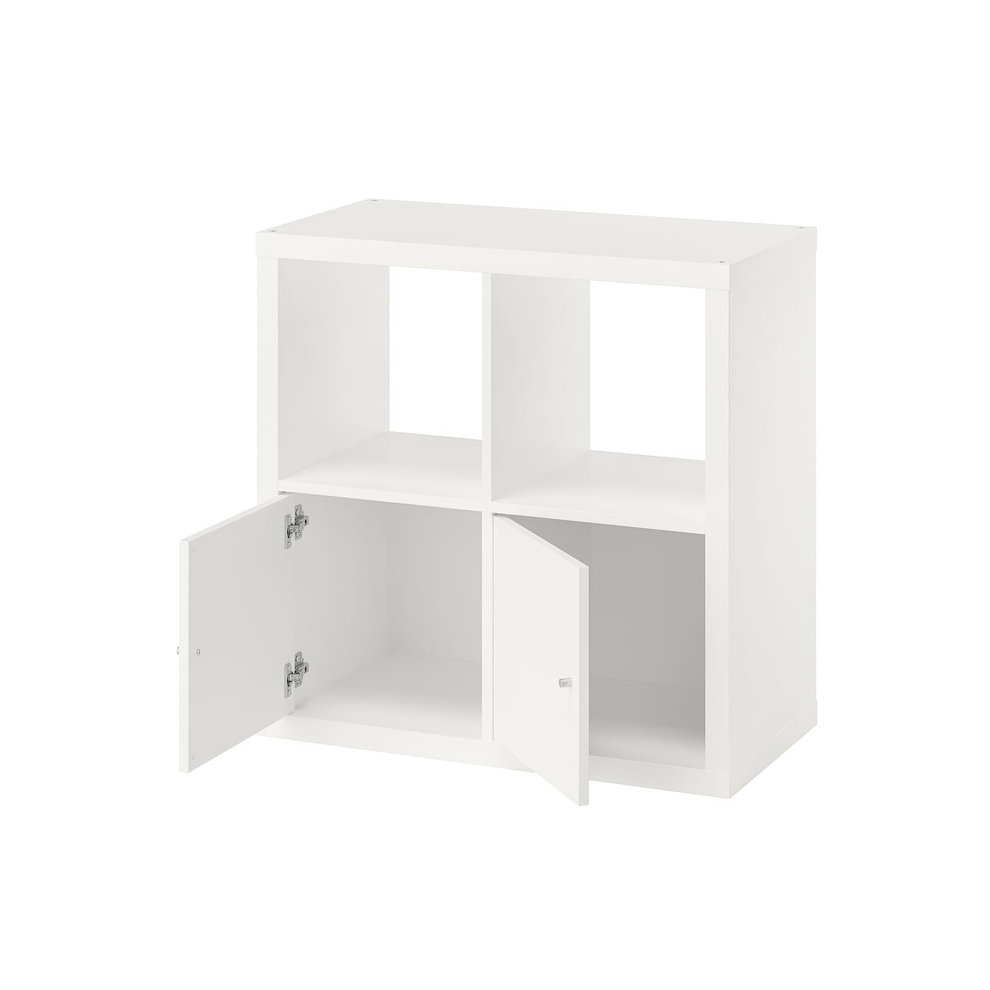 KALLAX カラックス シェルフユニット 下部フレーム付き, ホワイトステインオーク調/ブラック, 147x164 cm - IKEA