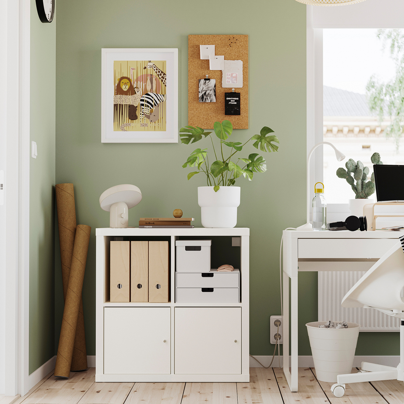 【SY】IKEA KALLAX 3x4段　ホワイト KALLAX Shelf unit, white, 44 1/8x57 7/8