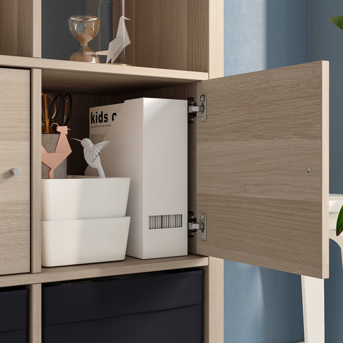 その他 IKEA - 6.15 KALLAX shelving unit with underframe with 2 doors/4 drawers