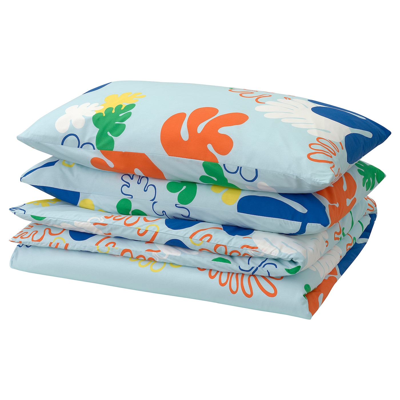 KANTDRACENA duvet cover and 2 pillowcases - IKEA