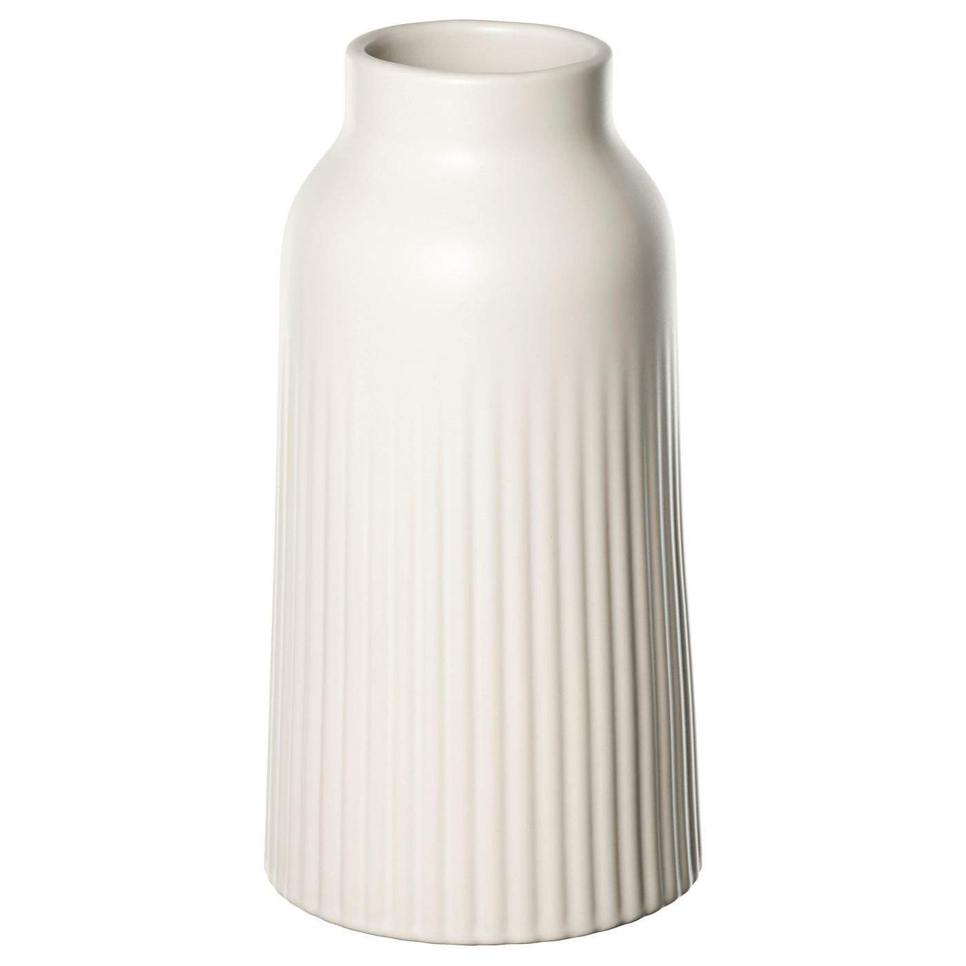  WHITE POLKA 花瓶 KAPKASTANJ vase off-white - IKEA