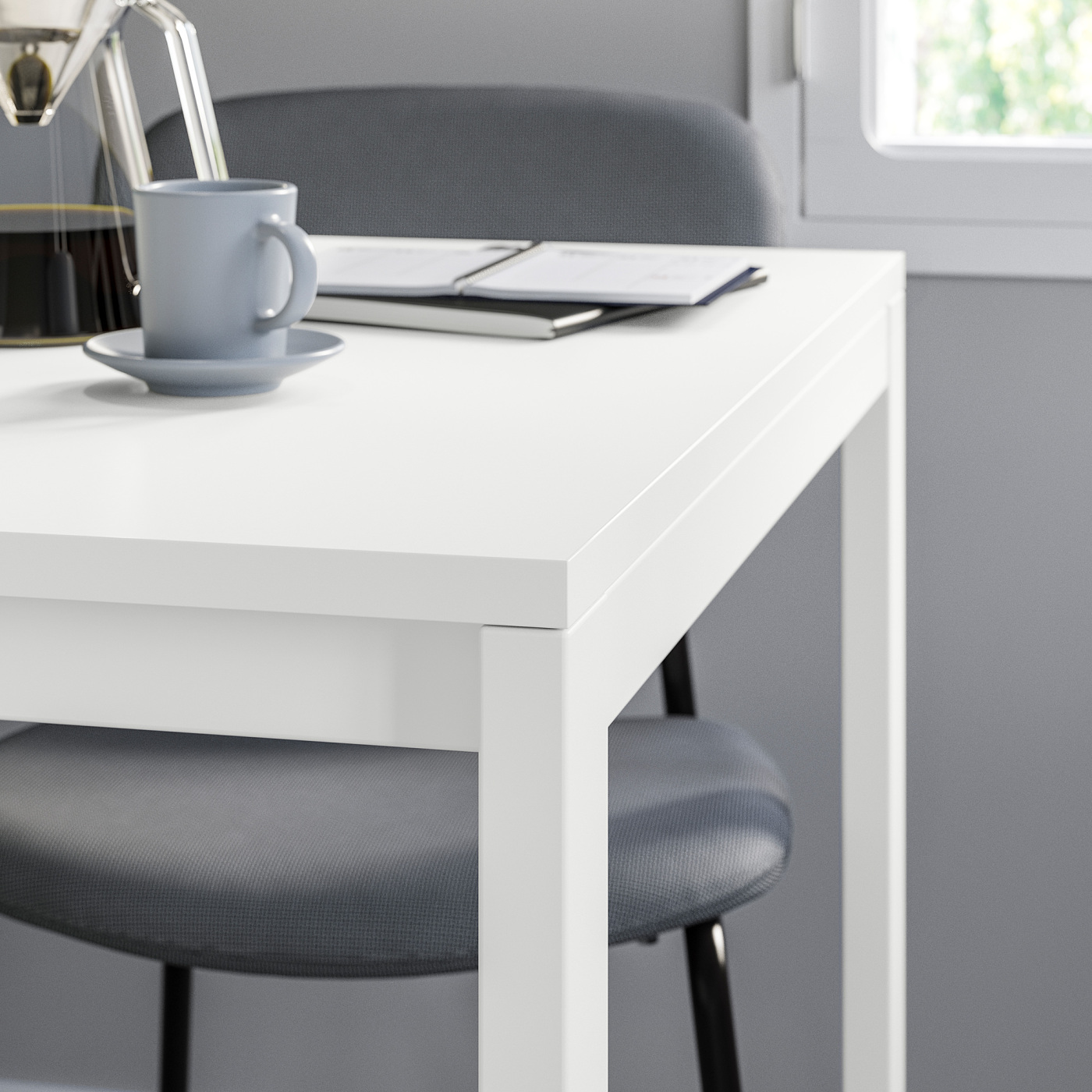KARLJAN chair dark grey/Kabusa dark grey - IKEA