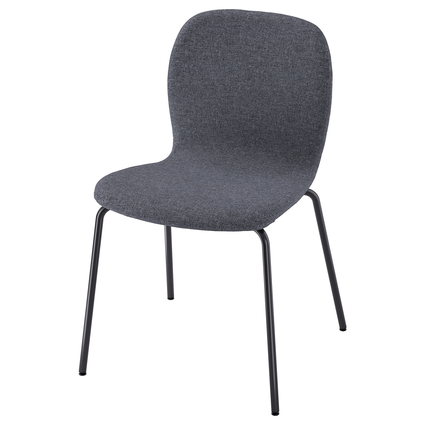 KARLPETTER chair Gunnared medium grey/Sefast black - IKEA