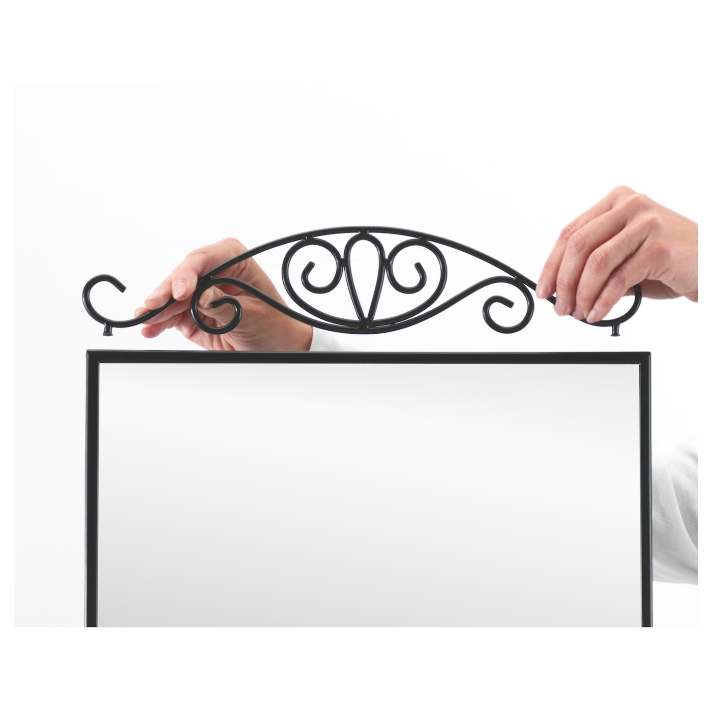 IKEA KARMSUND 三面鏡 鏡 ミラー KARMSUND standing mirror black - IKEA