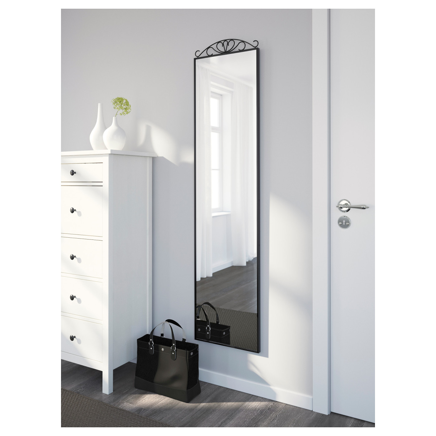 KARMSUND standing mirror black - IKEA