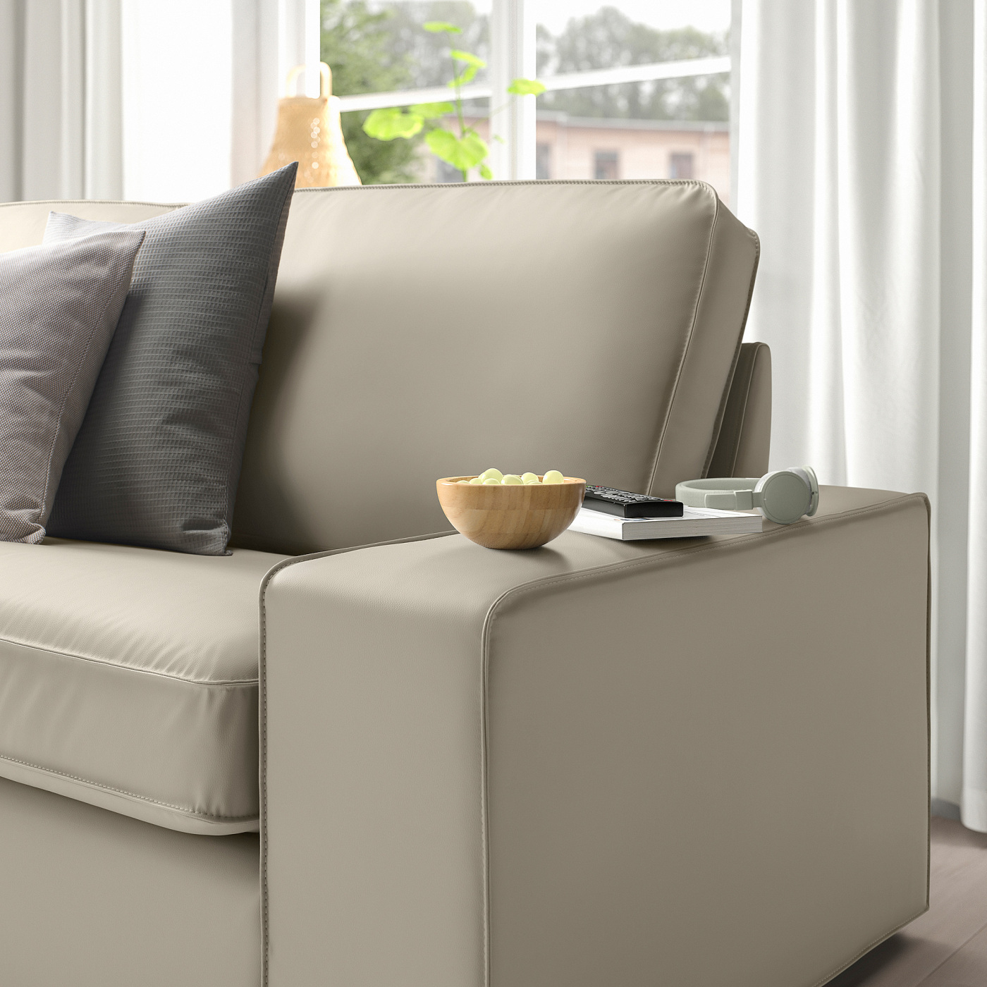 KIVIK 2-seat sofa Gislatorp grey-beige - IKEA