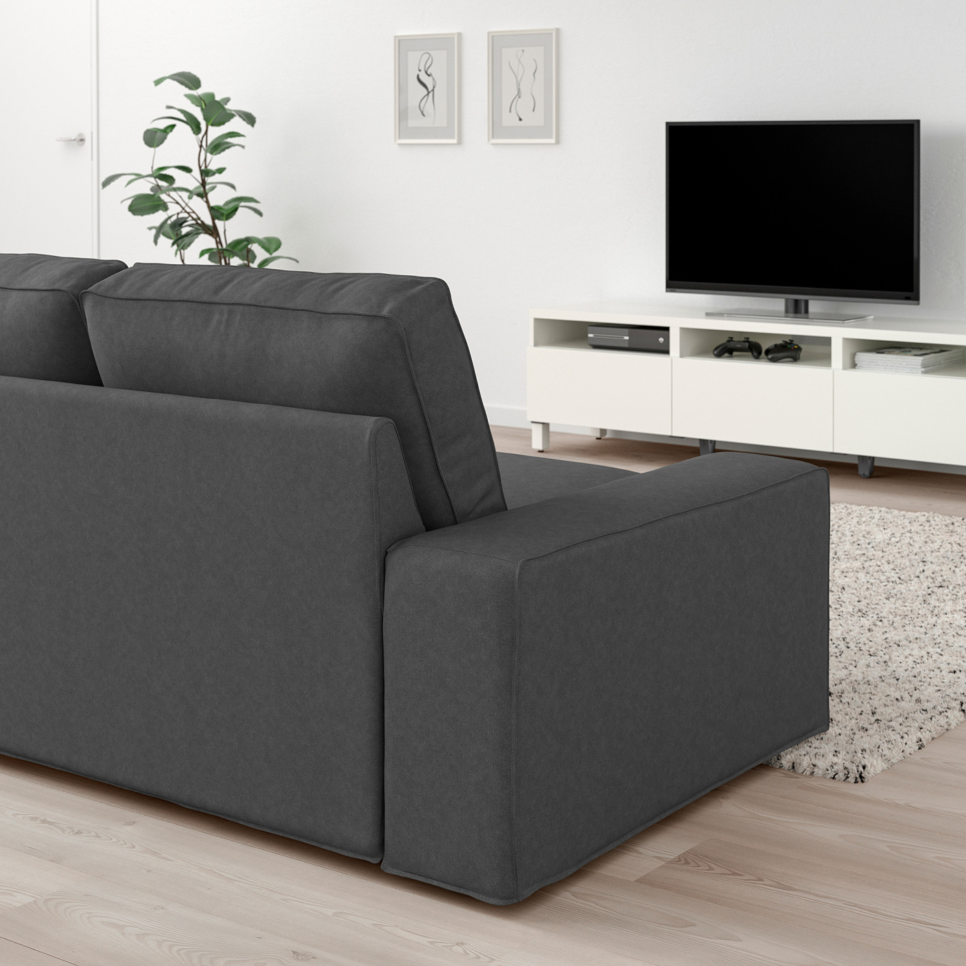 KIVIK 2-seat sofa Tallmyra medium grey - IKEA