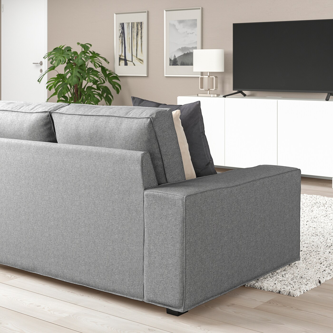 【土日限定SALE】IKEA/ KIVIK 2Pソファ グレー IKEA Light Gray Fabric 2 Seater Sofa - AptDeco