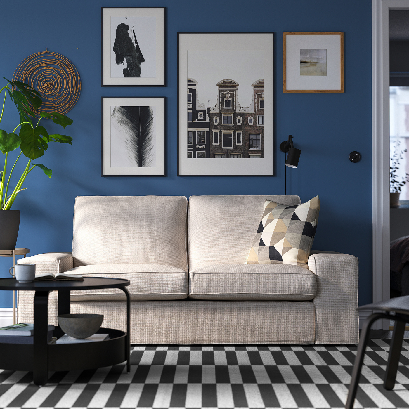 Seat Sofa Divano Kivik Grigio Chiaro Sectional Kivik Couch Ikea