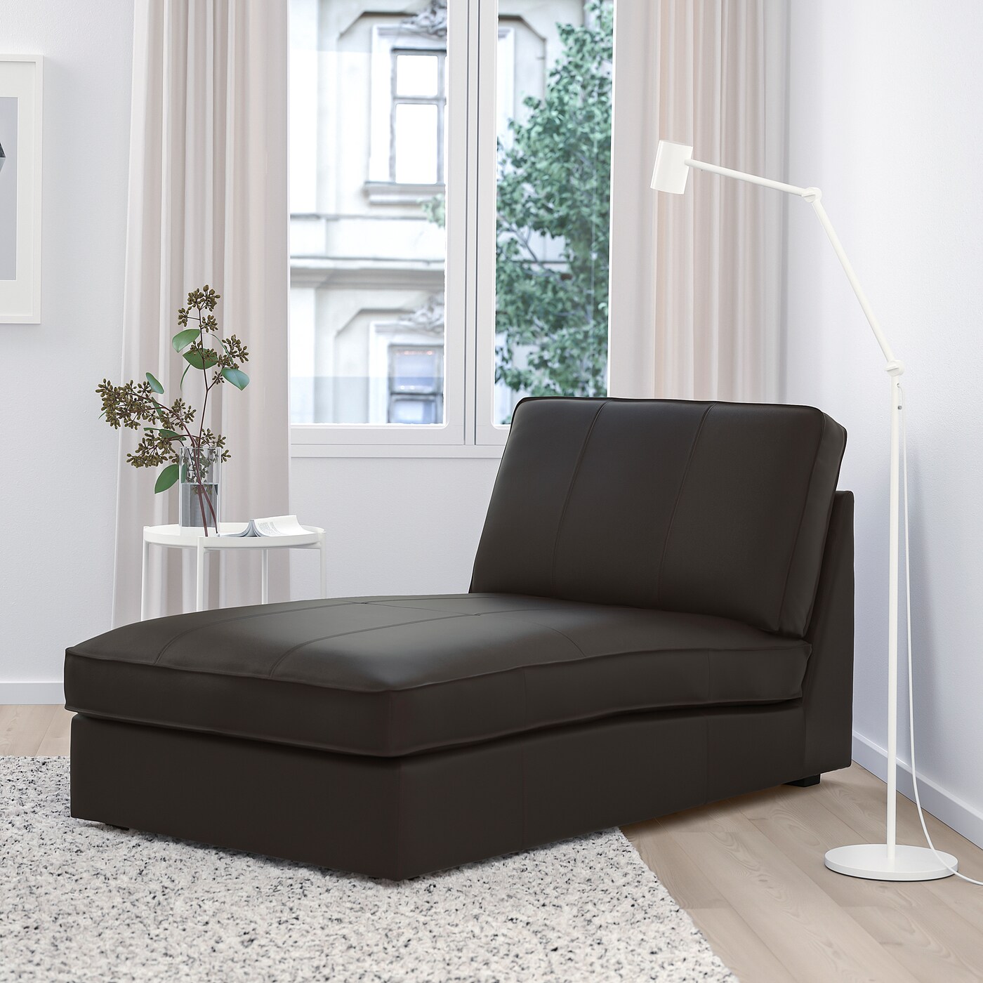 【美品】IKEA KIVIK KIVIK chaise longue Grann/Bomstad black - IKEA
