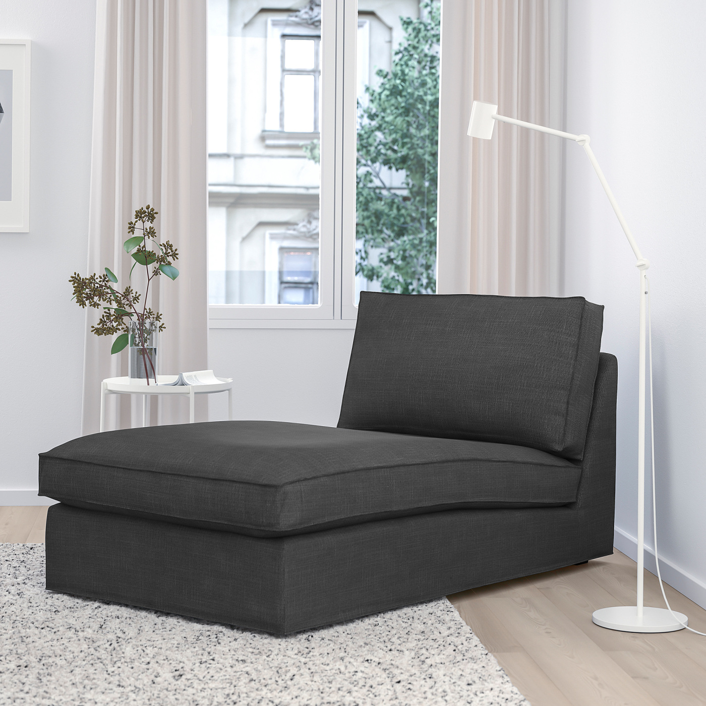 KIVIK chaise longue Hillared anthracite - IKEA