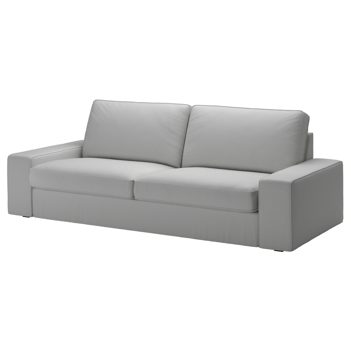 KIVIK cover three-seat sofa Orrsta light grey - IKEA