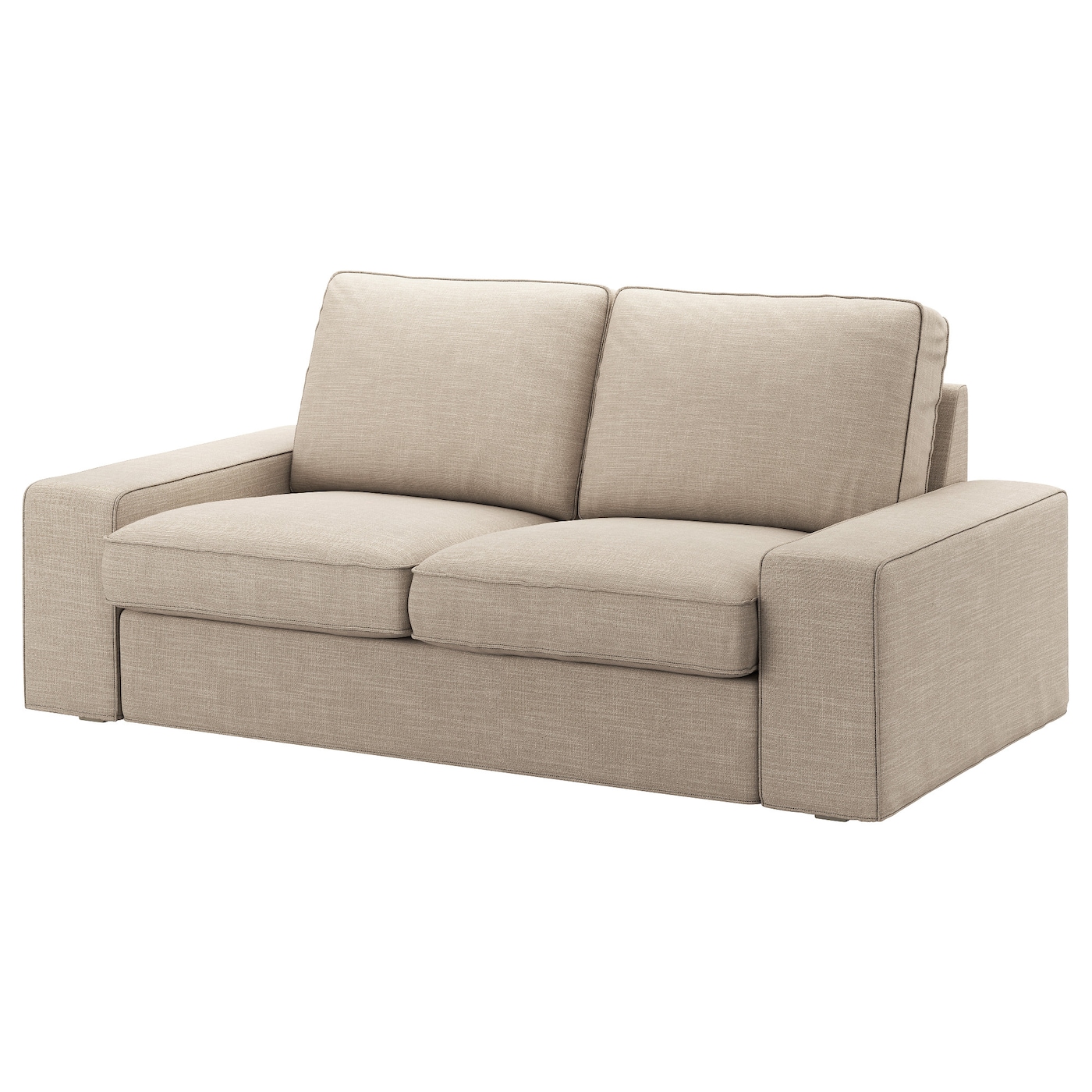 KIVIK cover two-seat sofa Hillared beige - IKEA