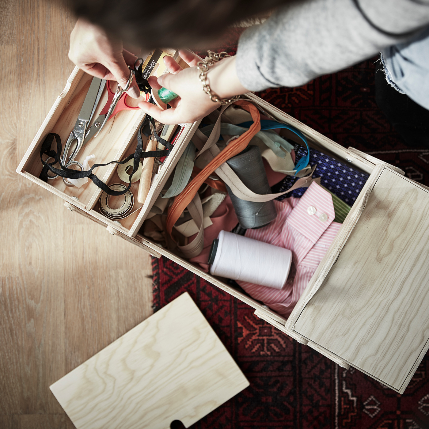 KLÄMMEMACKA desk organiser natural plywood - IKEA