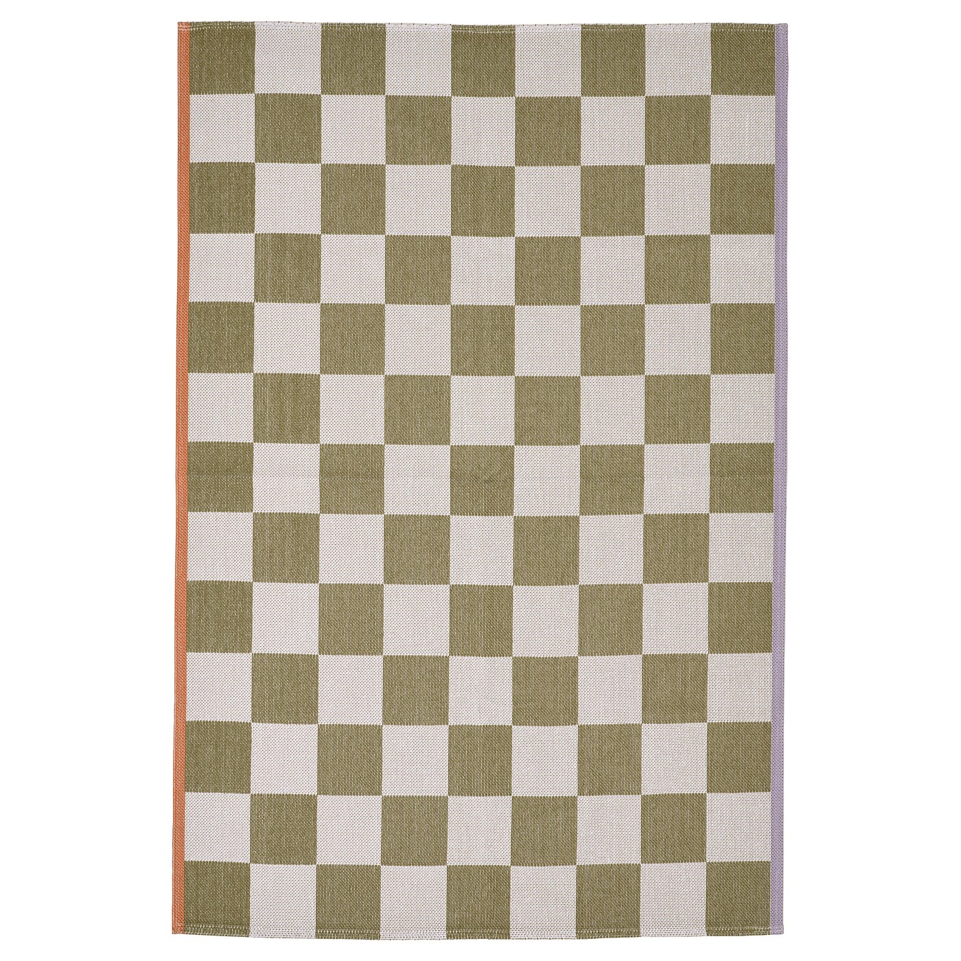 KLASSRUM rug, flatwoven white/green - IKEA