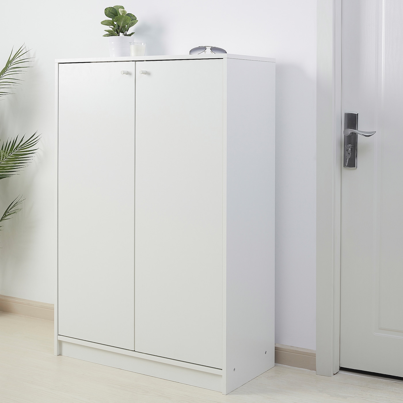 IKEA KLEPPSTAD箪笥 KLEPPSTAD Wardrobe with 3 doors, white, 46 1/8x69 1/4