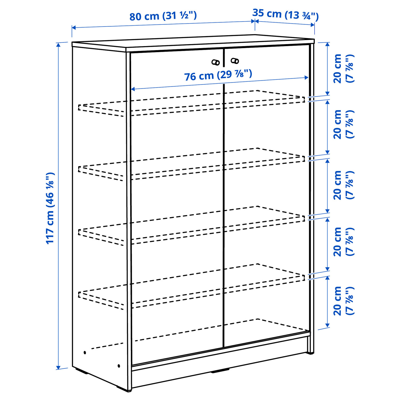 KLEPPSTAD shoe cabinet/storage white - IKEA