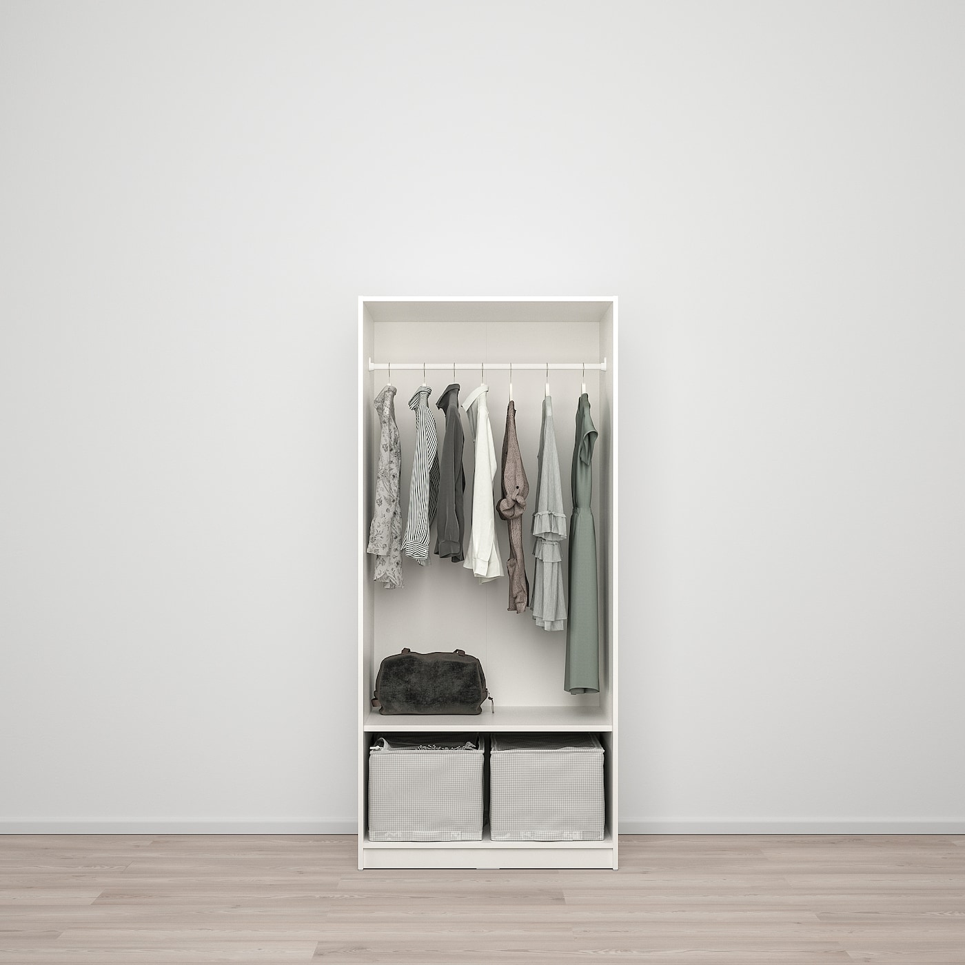 KLEPPSTAD wardrobe with 2 doors white - IKEA