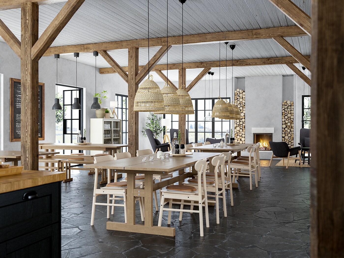 KLIMPFJÄLL dining table grey-brown - IKEA