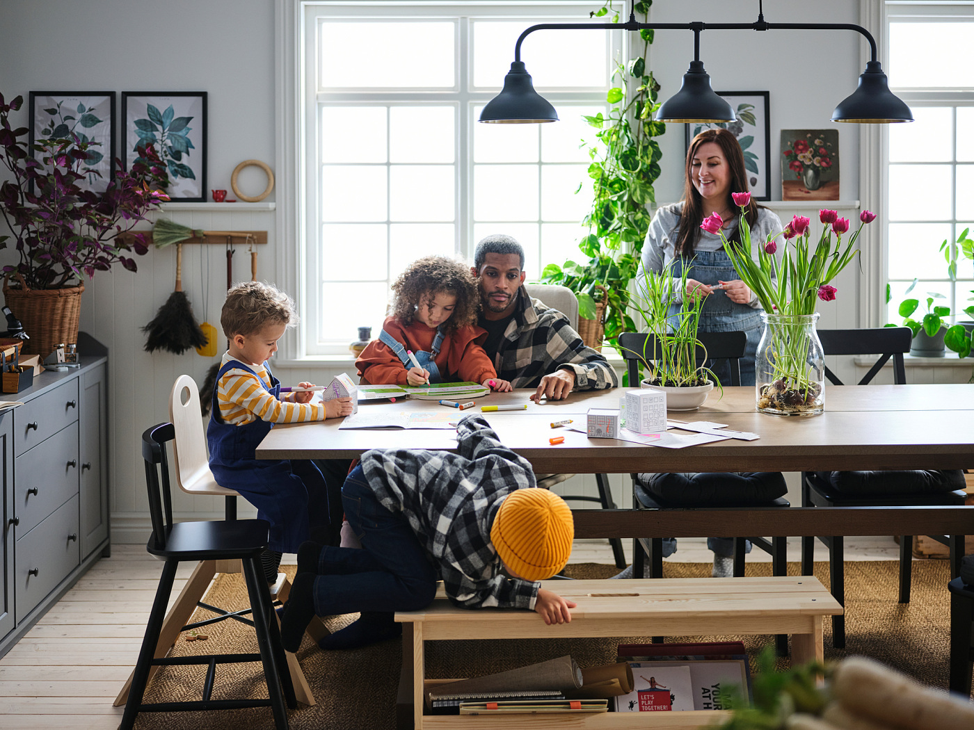 KLIMPFJÄLL dining table grey-brown - IKEA