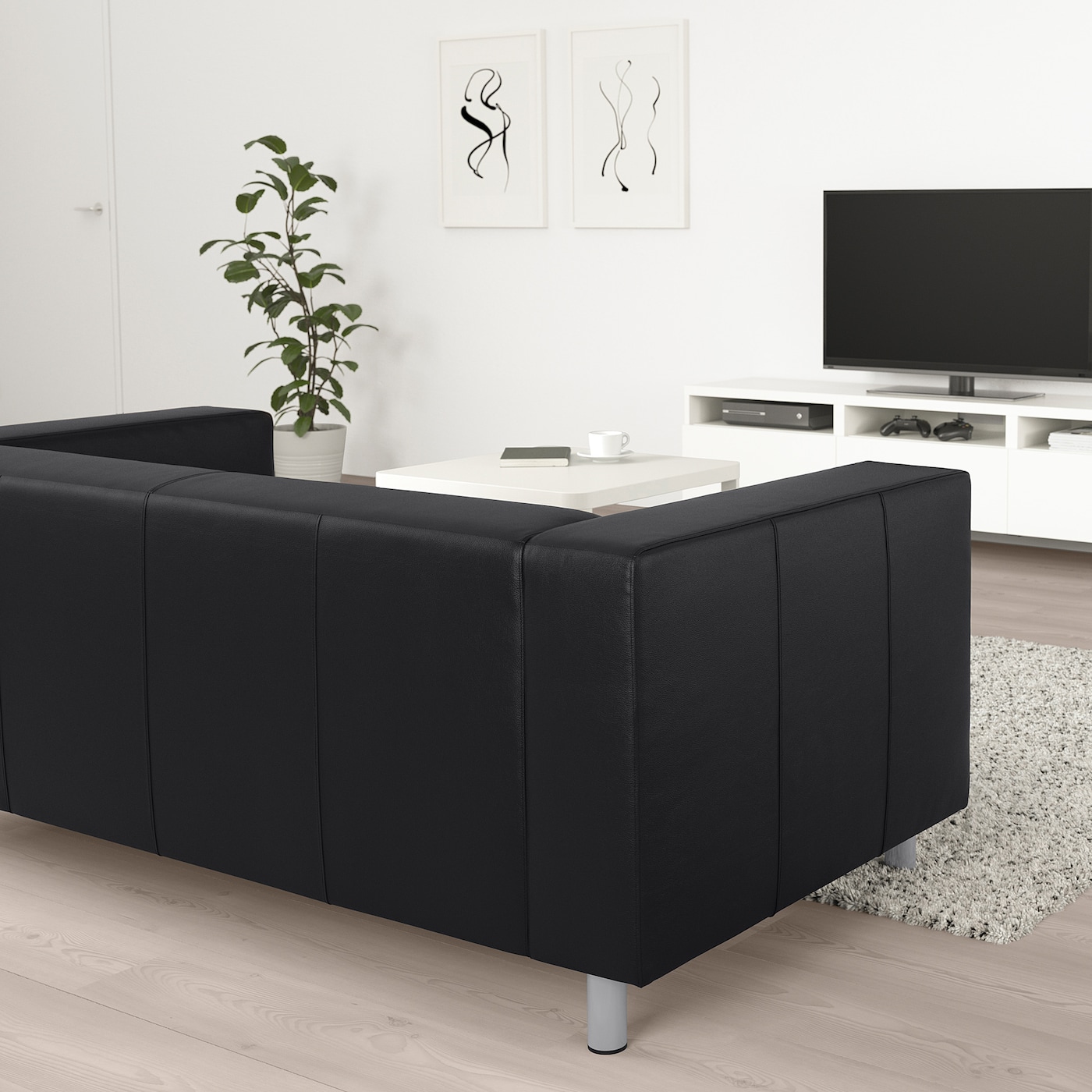 KLIPPAN 2-seat sofa Bomstad black - IKEA