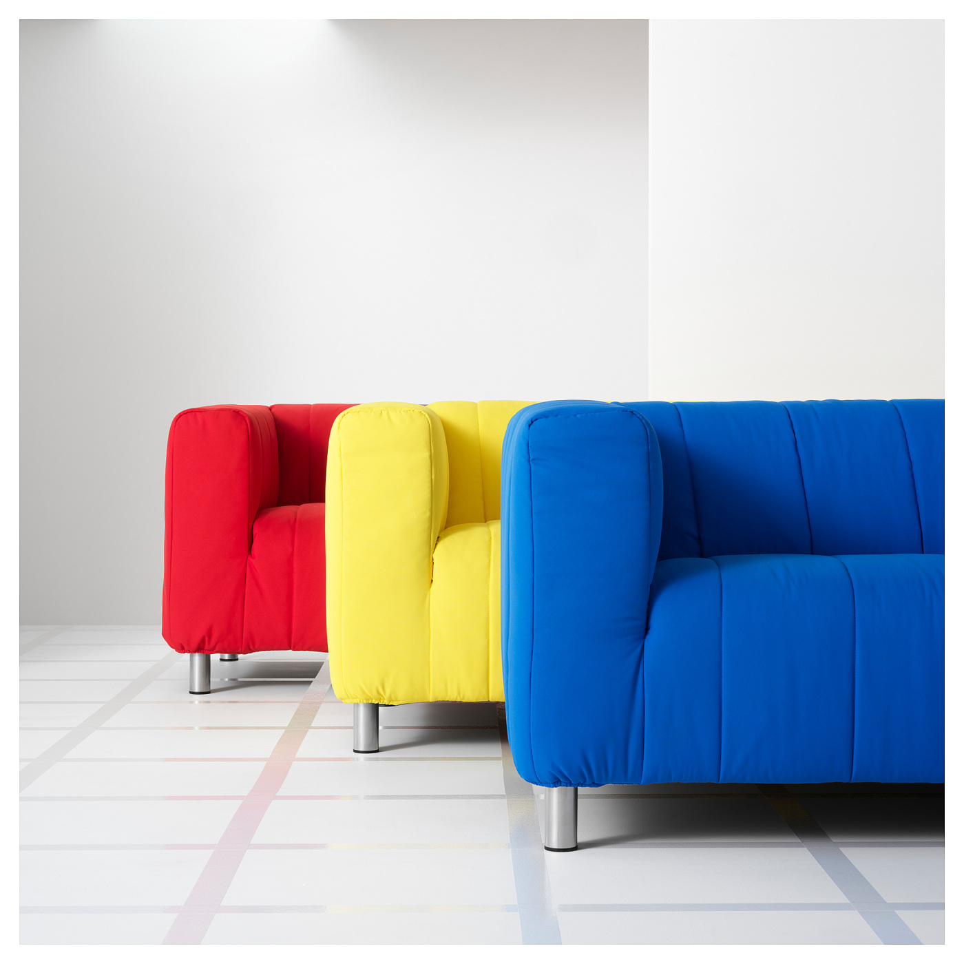KLIPPAN cover for 2-seat sofa Långban bright blue - IKEA