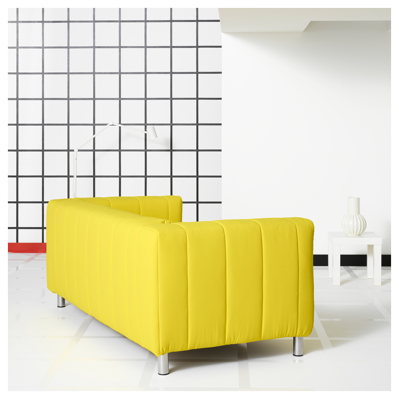 KLIPPAN cover for 2-seat sofa Långban bright yellow - IKEA