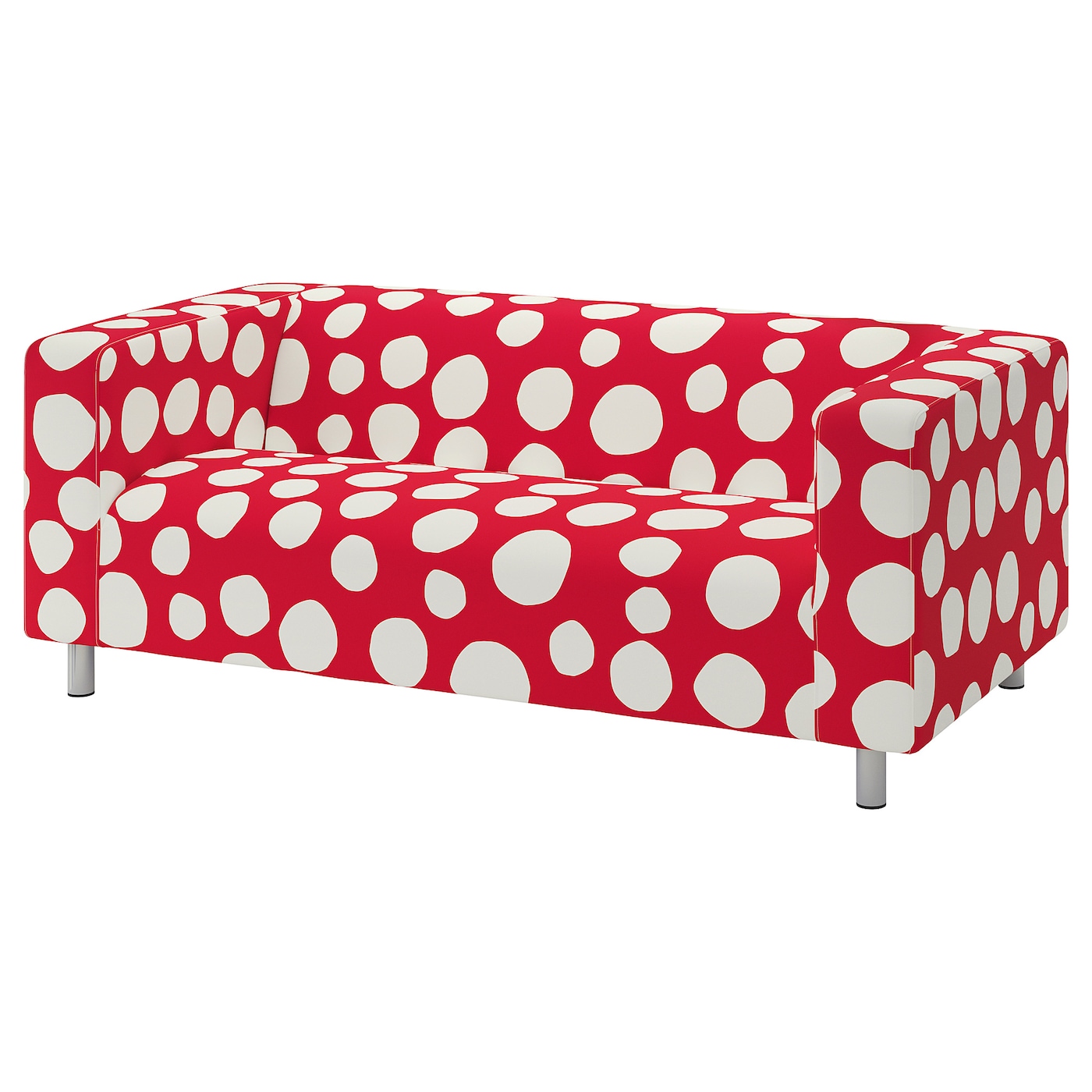 IKEA KLIPPAN ソファカバー　赤 KLIPPAN cover for loveseat, Långban bright red - IKEA