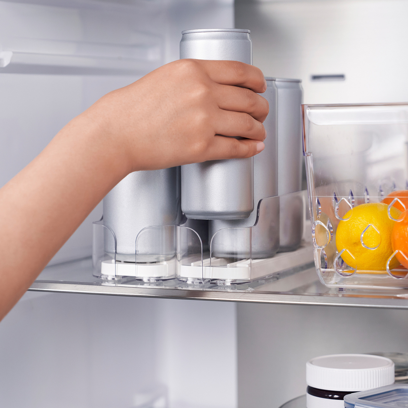 KLIPPKAKTUS drink holder for fridge transparent - IKEA