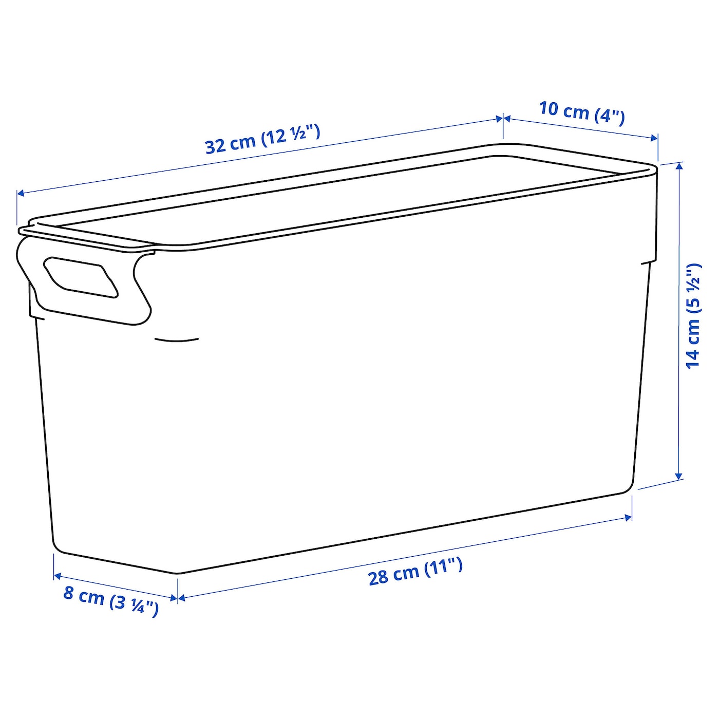 KLIPPKAKTUS storage box for fridge transparent - IKEA