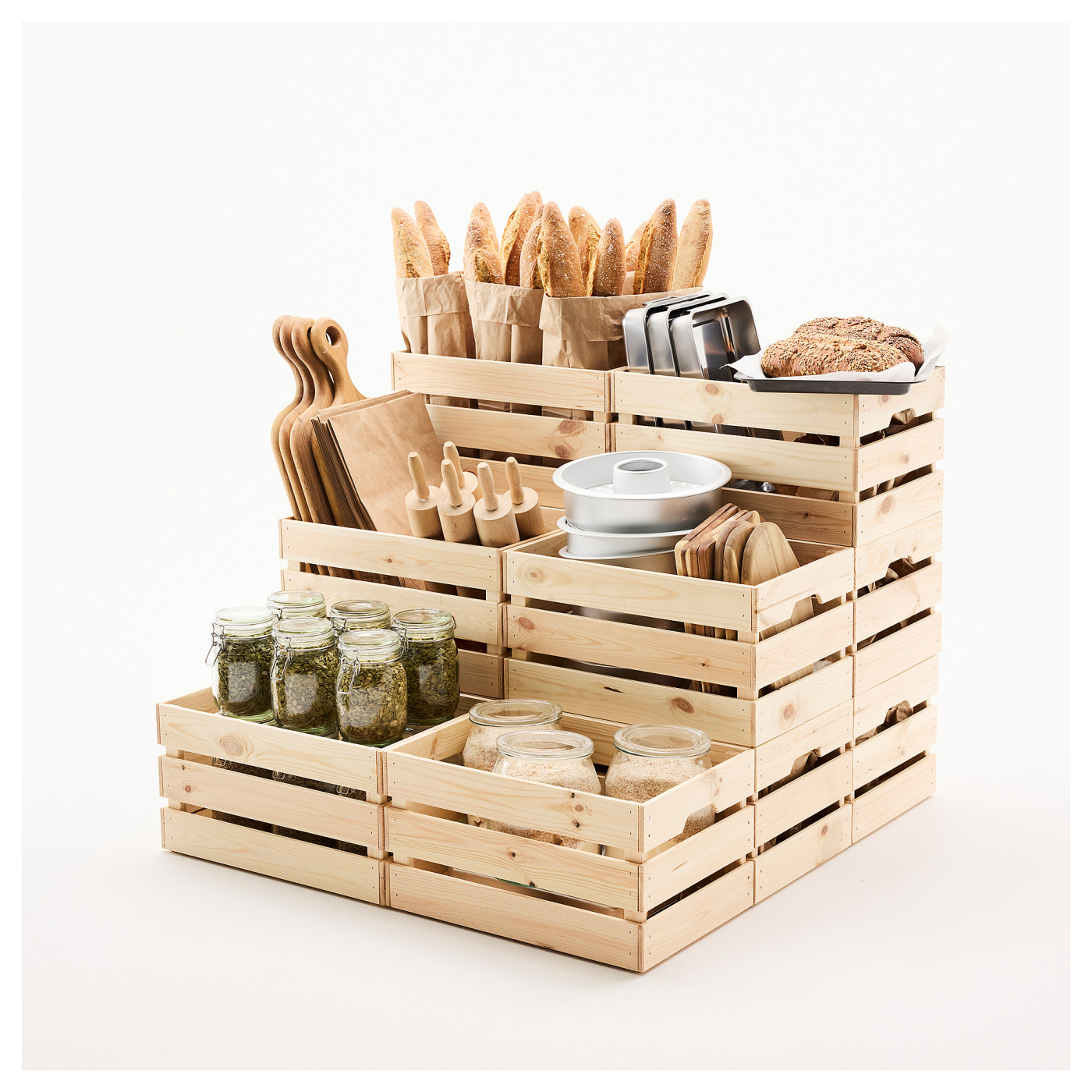 KNAGGLIG box pine - IKEA