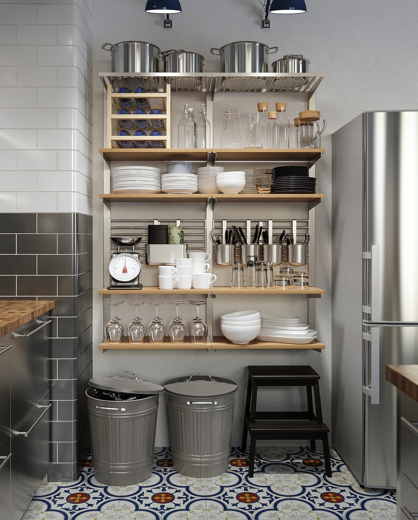 KNODD bin with lid grey - IKEA