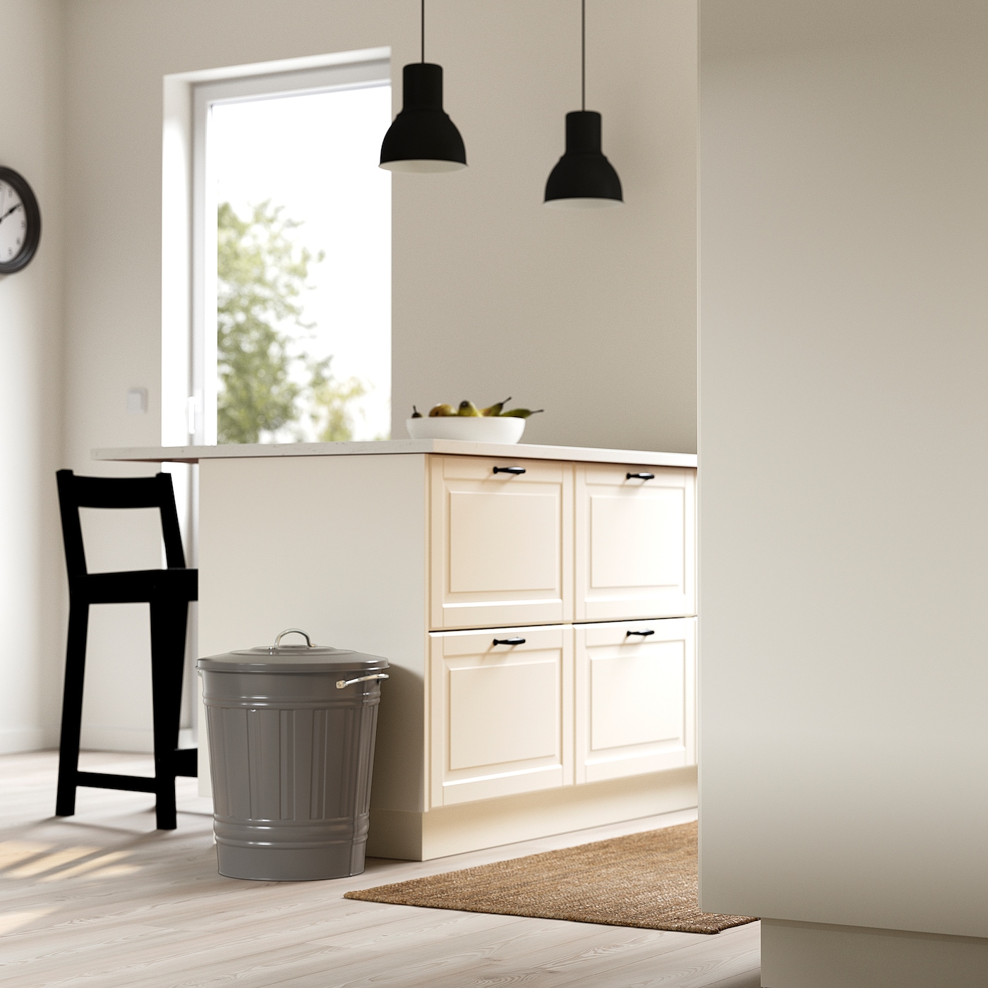 KNODD bin with lid grey - IKEA