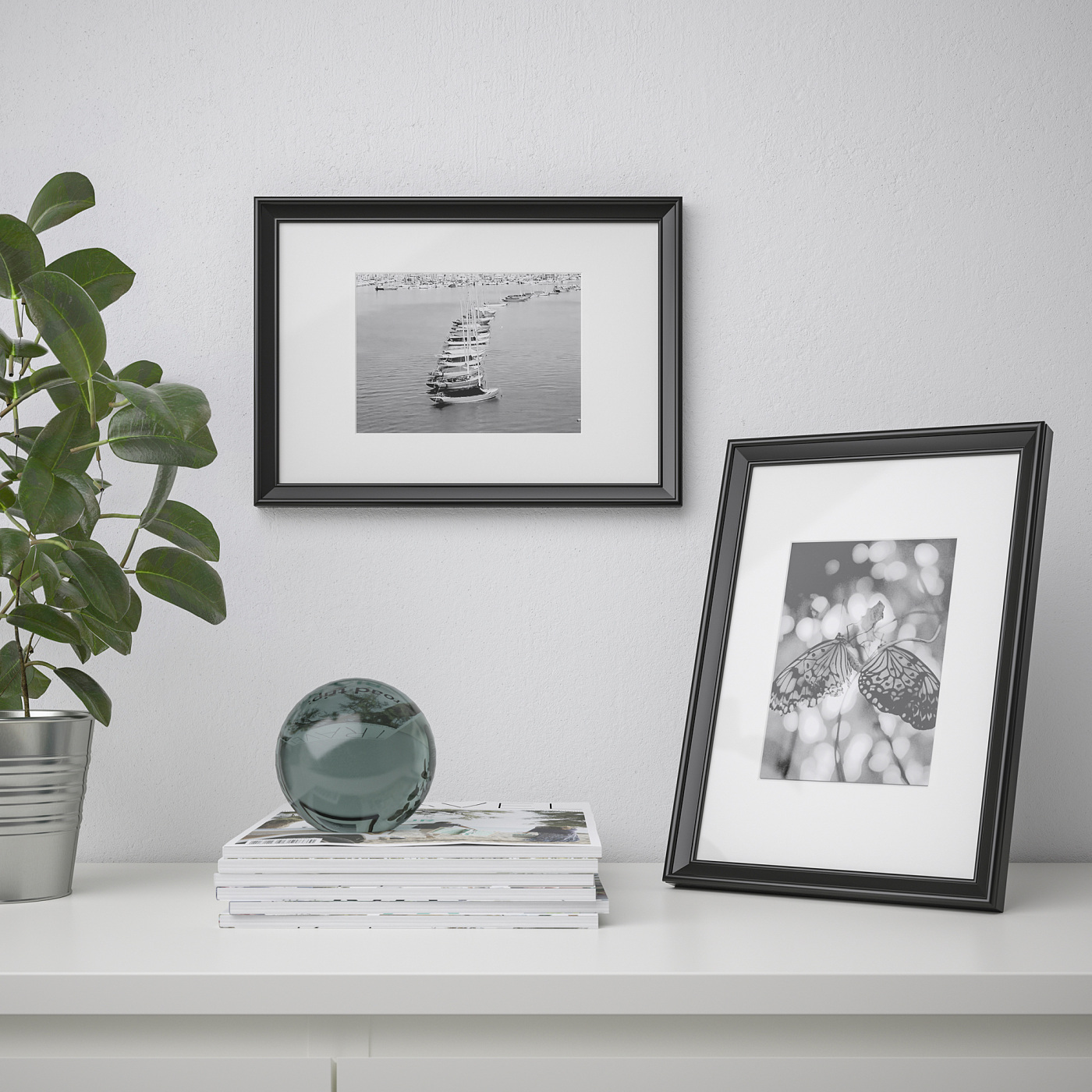 【新品未使用】IKEA KNOPPANG 2点セット ブラックフォトフレーム KNOPPÄNG frame black - IKEA