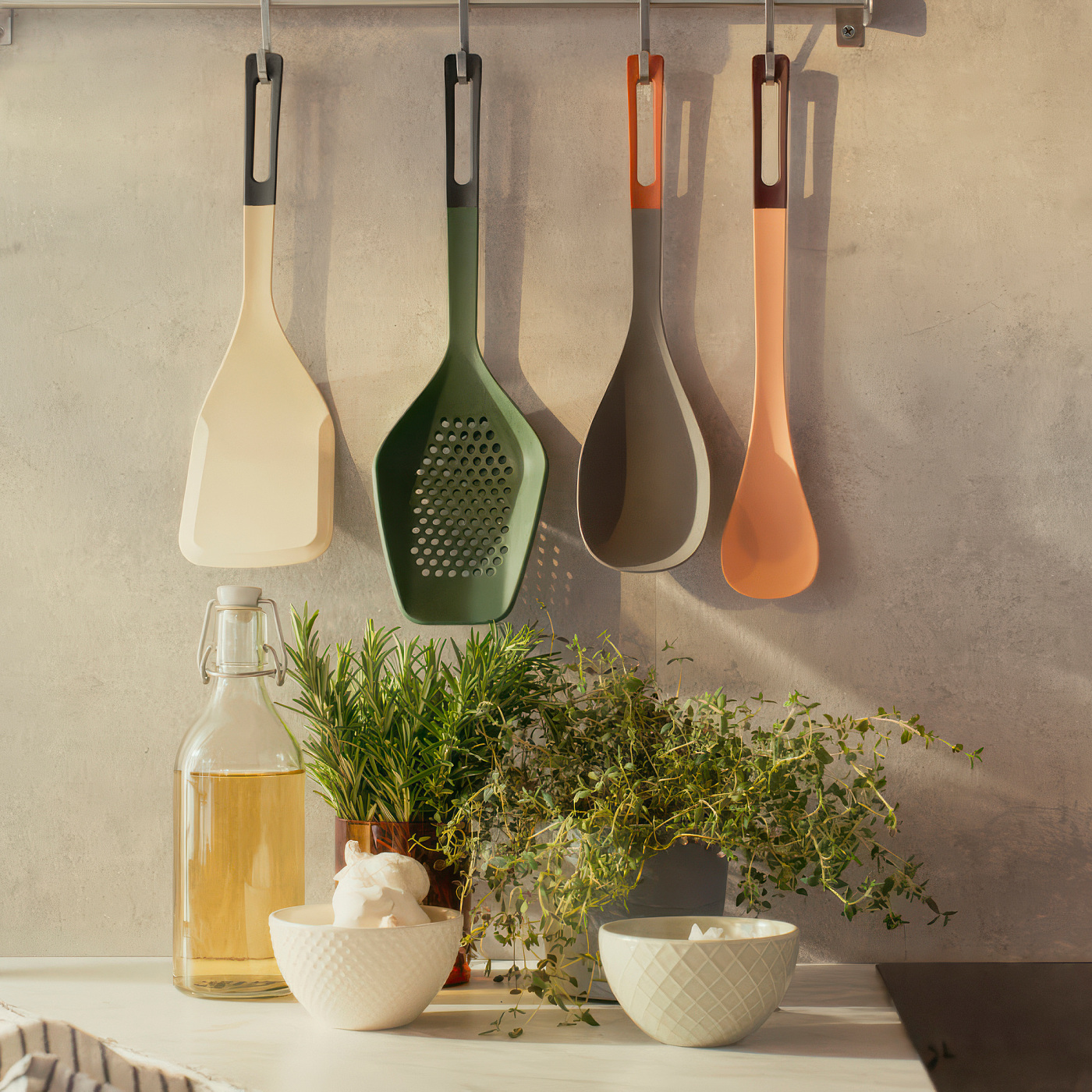 食器 oknw KNORRHANE multi utensil for cooking dark green/anthracite - IKEA