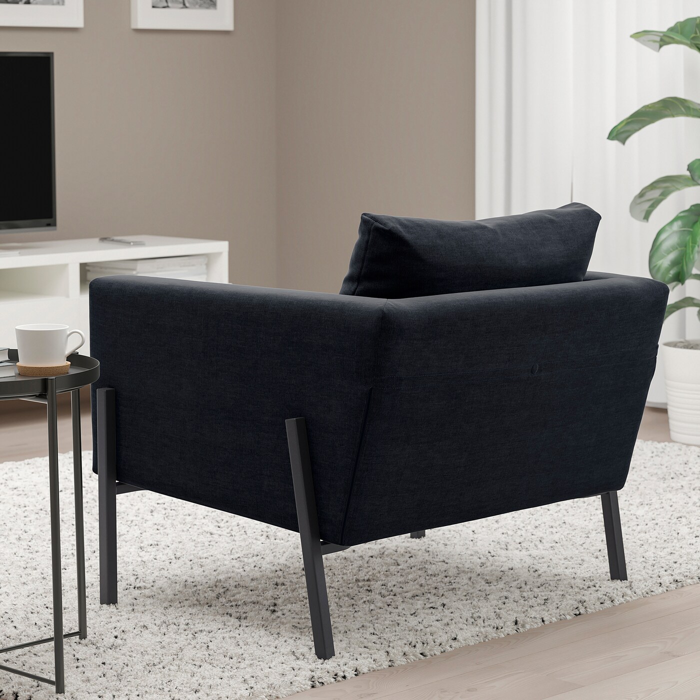 KOARP armchair Saxemara black-blue/black - IKEA