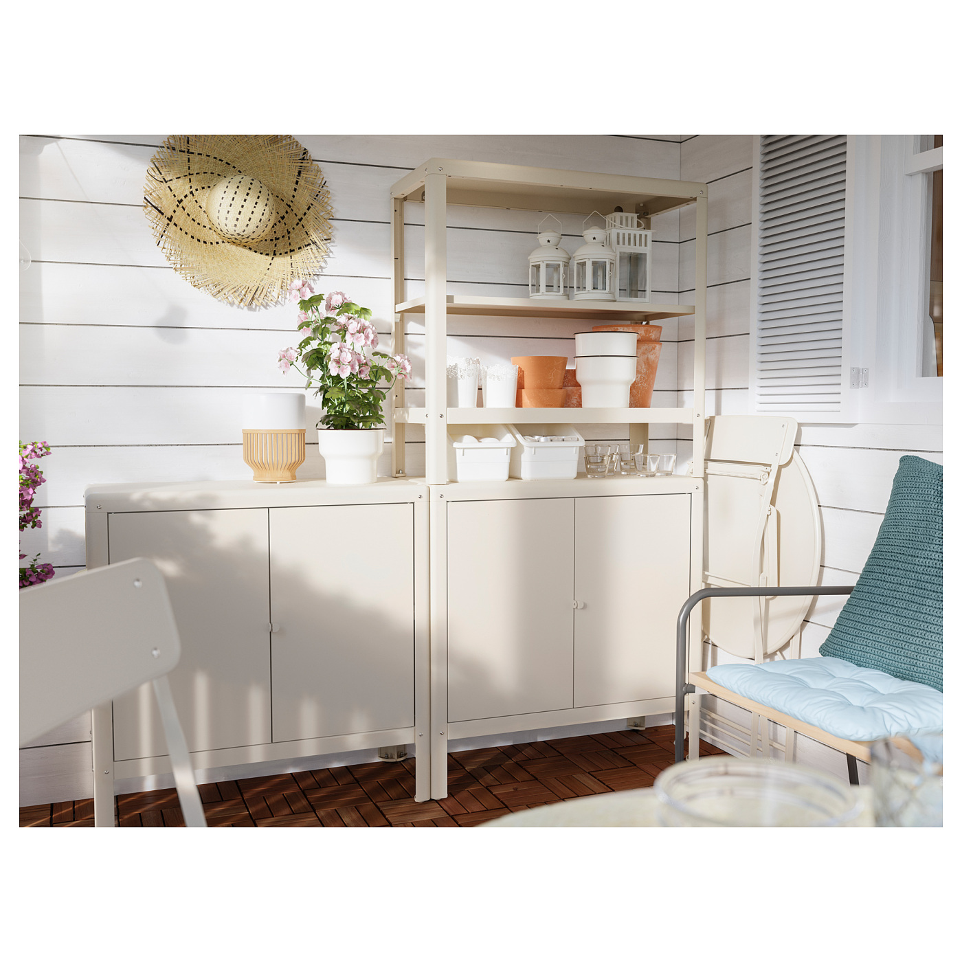 KOLBJÖRN cabinet in/outdoor beige - IKEA