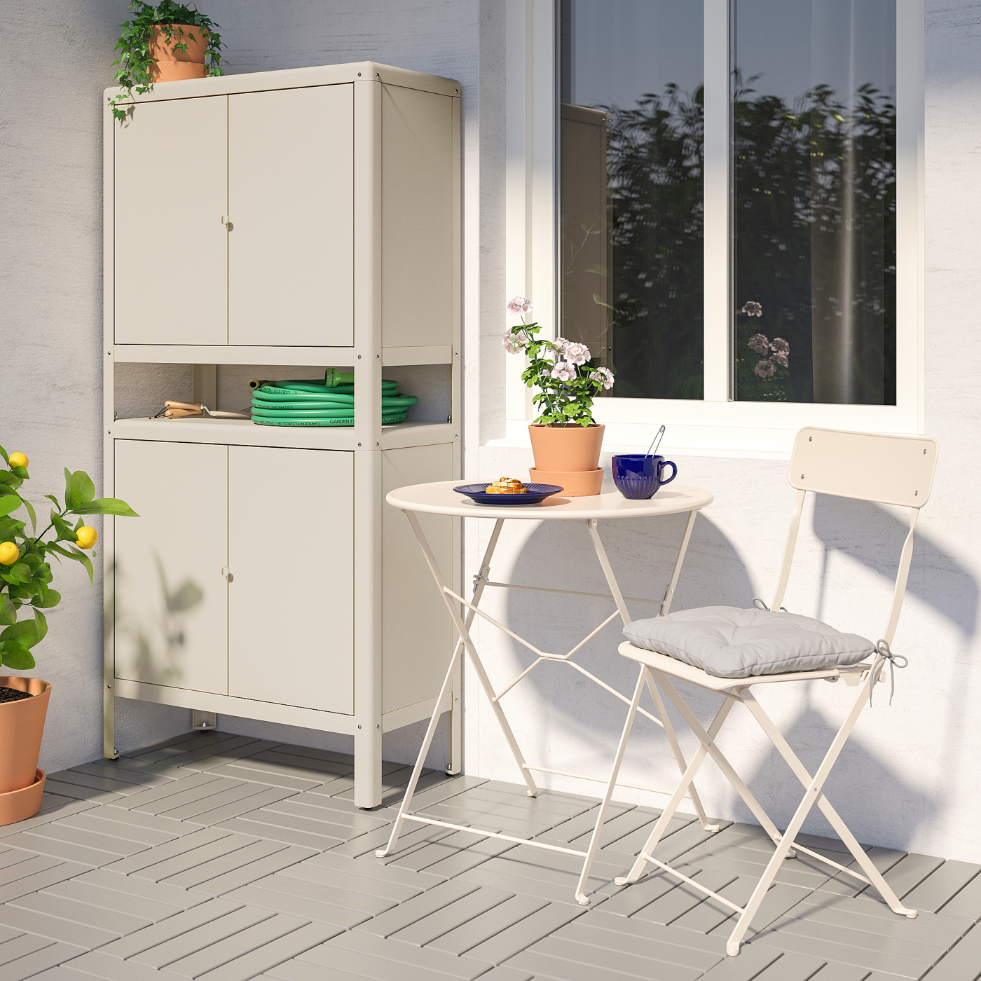 KOLBJÖRN cabinet in/outdoor beige - IKEA
