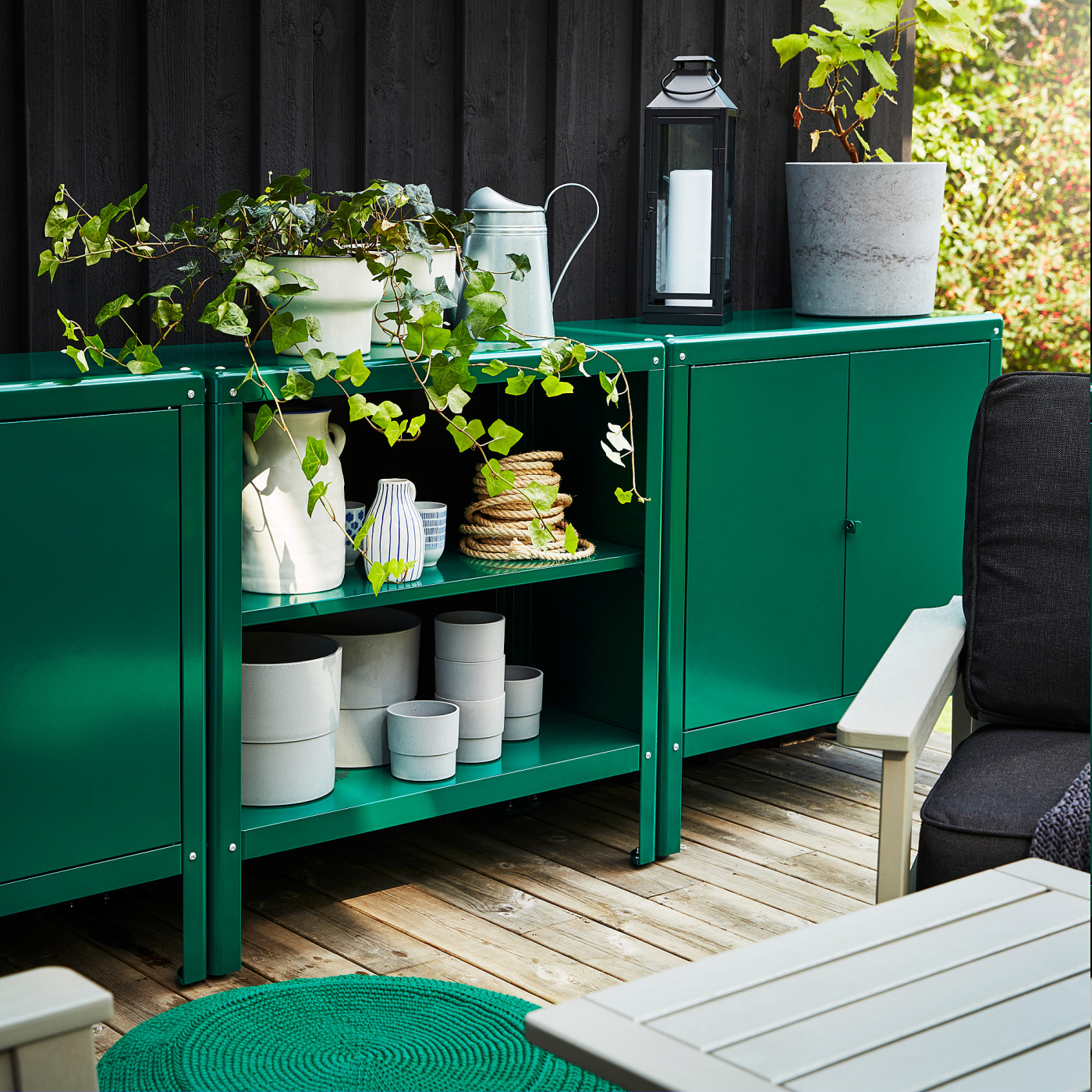 【値下げ】IKEA KOLBJÖRN グリーン KOLBJÖRN cabinet in/outdoor green - IKEA