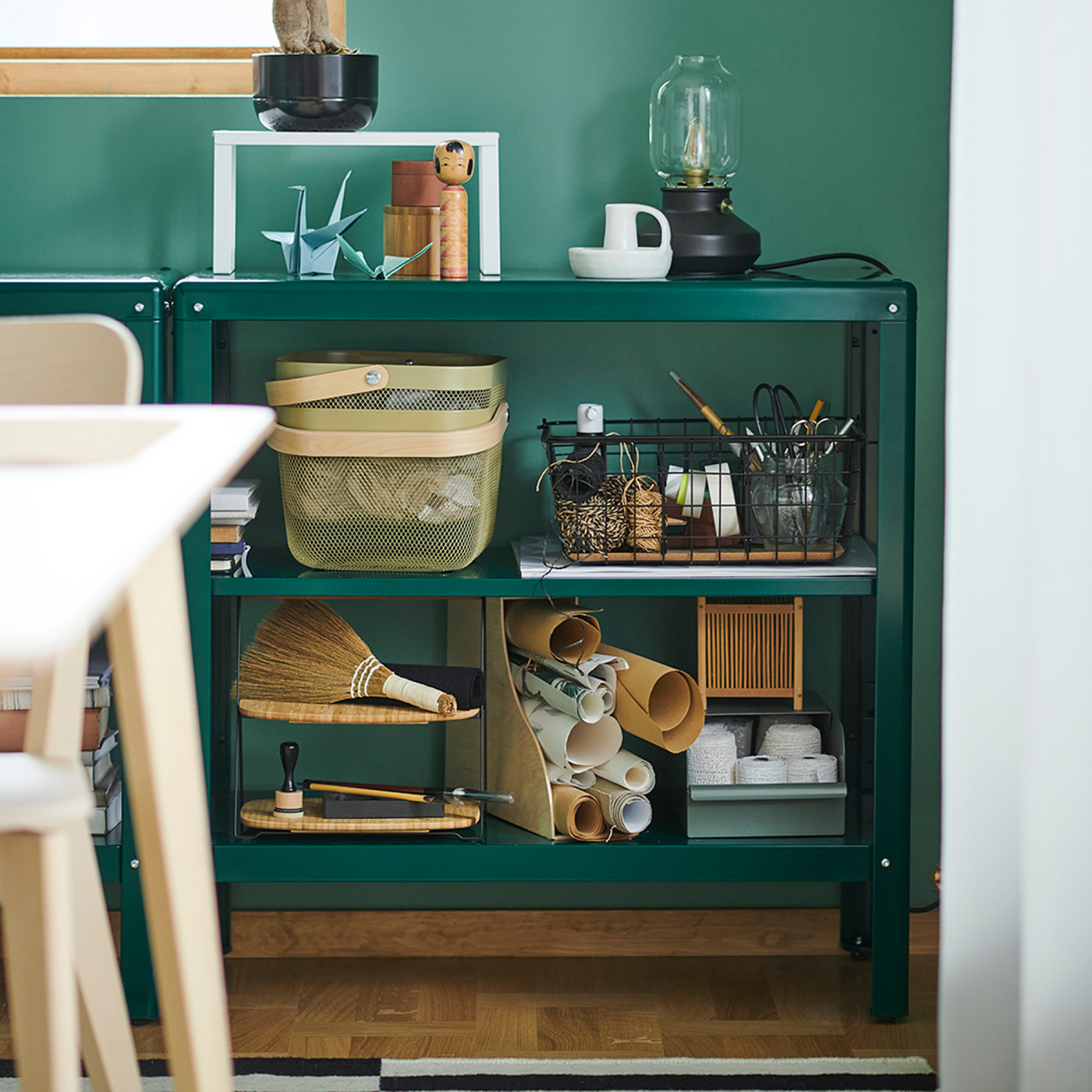 KOLBJÖRN shelving unit in/outdoor green - IKEA