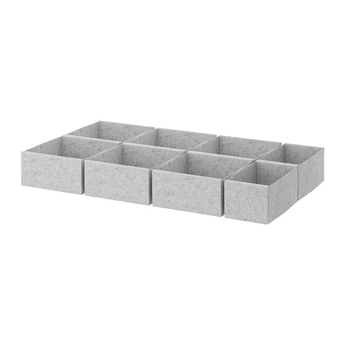 KOMPLEMENT box, set of 4 light grey - IKEA