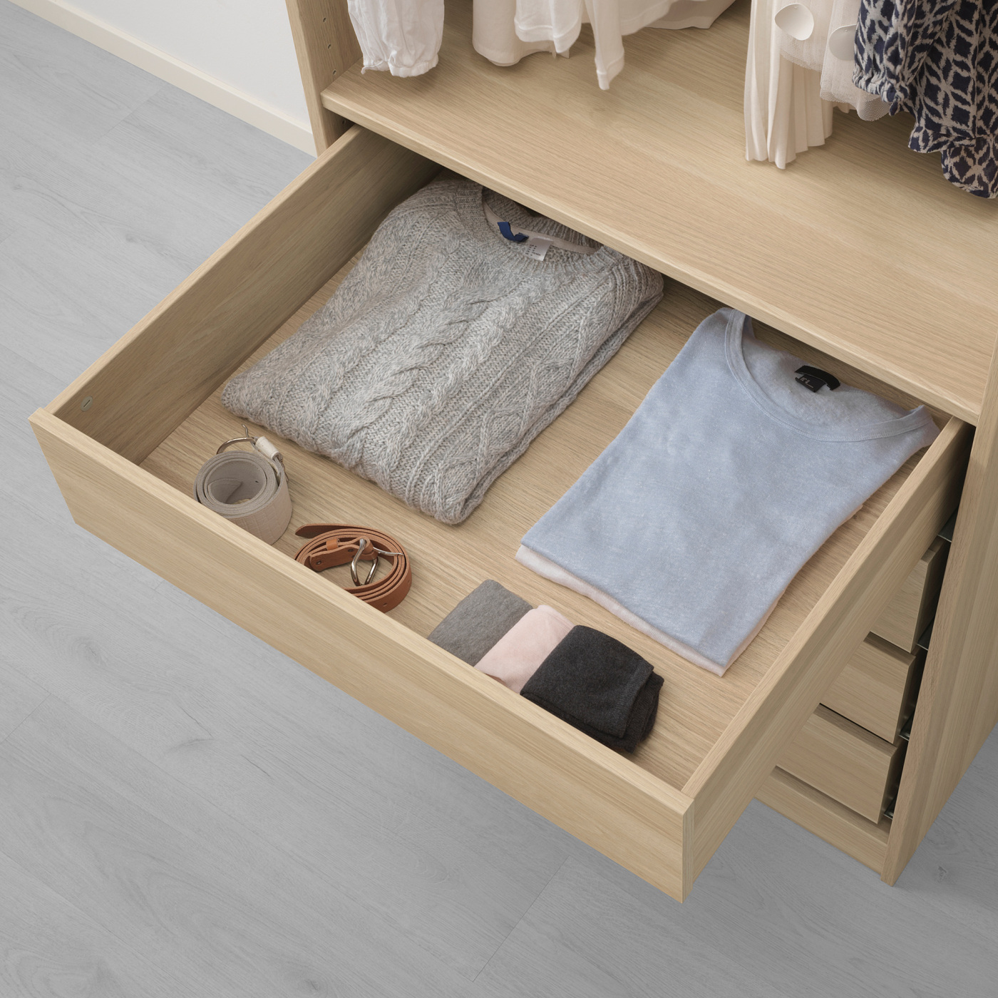 KOMPLEMENT drawer white stained oak effect - IKEA