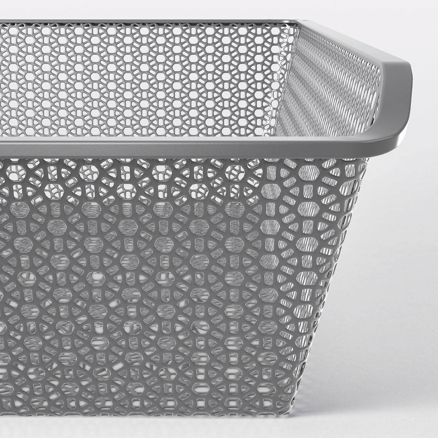 KOMPLEMENT metal basket with pull-out rail dark grey - IKEA