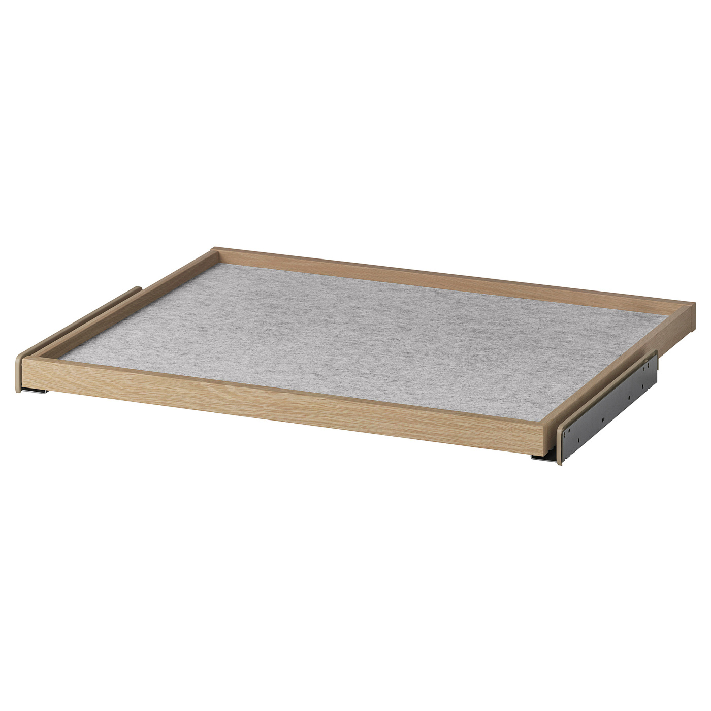 KOMPLEMENT pull-out tray with drawer mat white stained oak effect