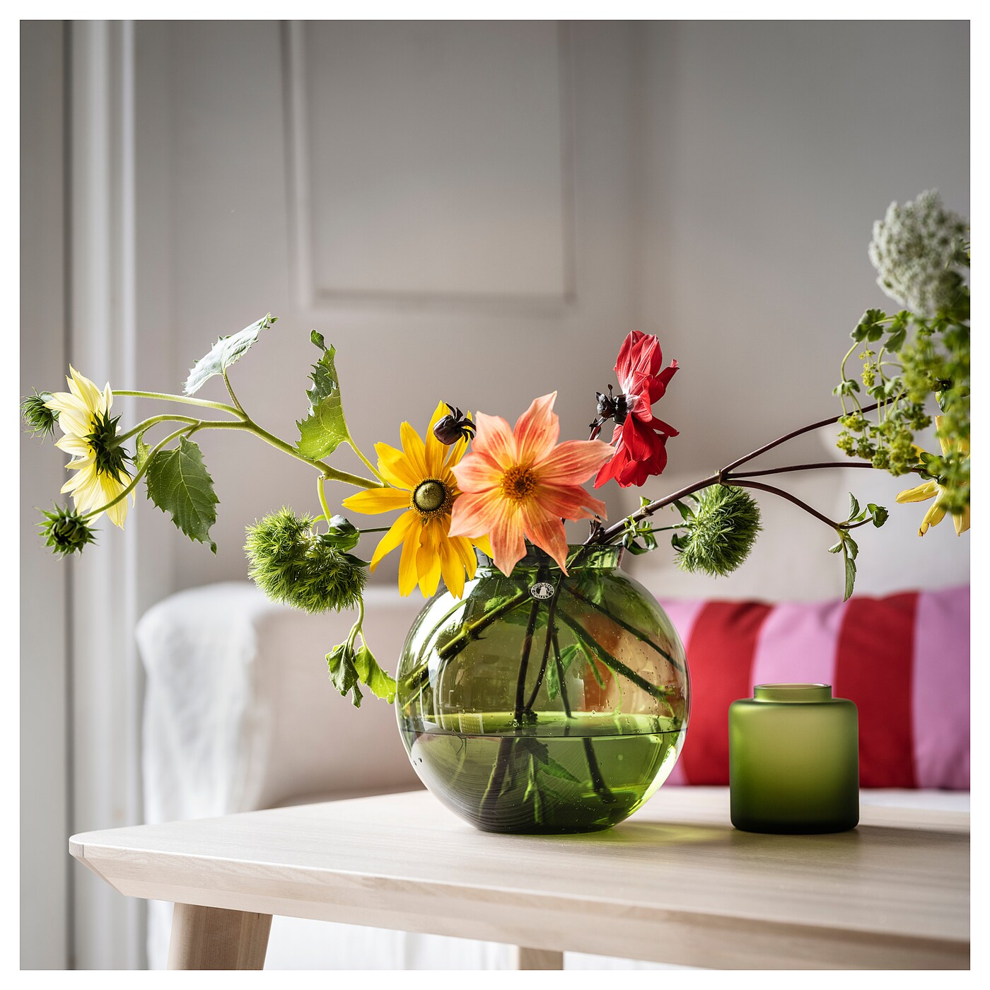 KONSTFULL vase green - IKEA