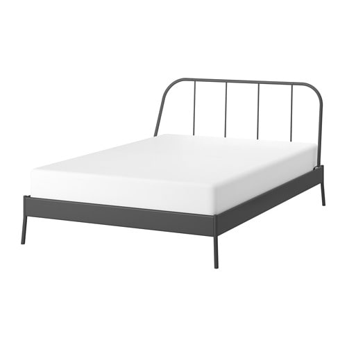 SAGSTUA bed frame black/Lönset - IKEA