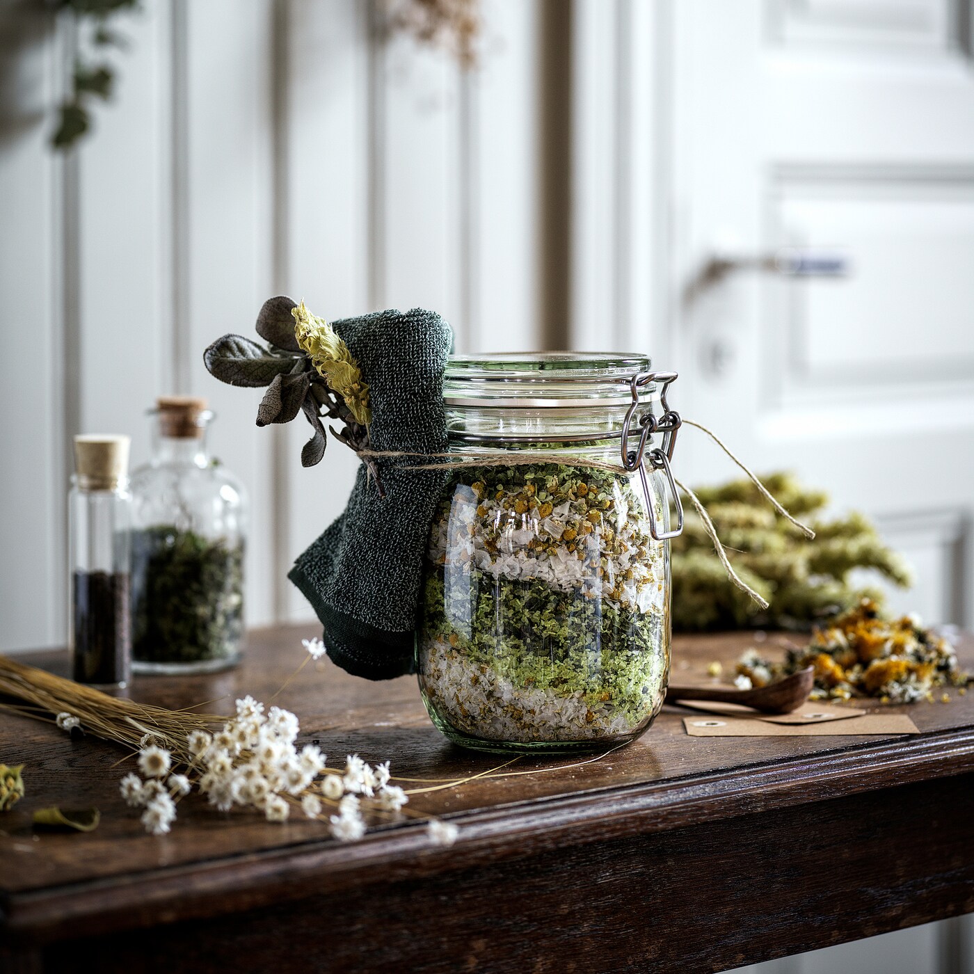 ◆jar◆ KIMBLE® Clear Glass Straight-Sided Jars, tall form | DWK