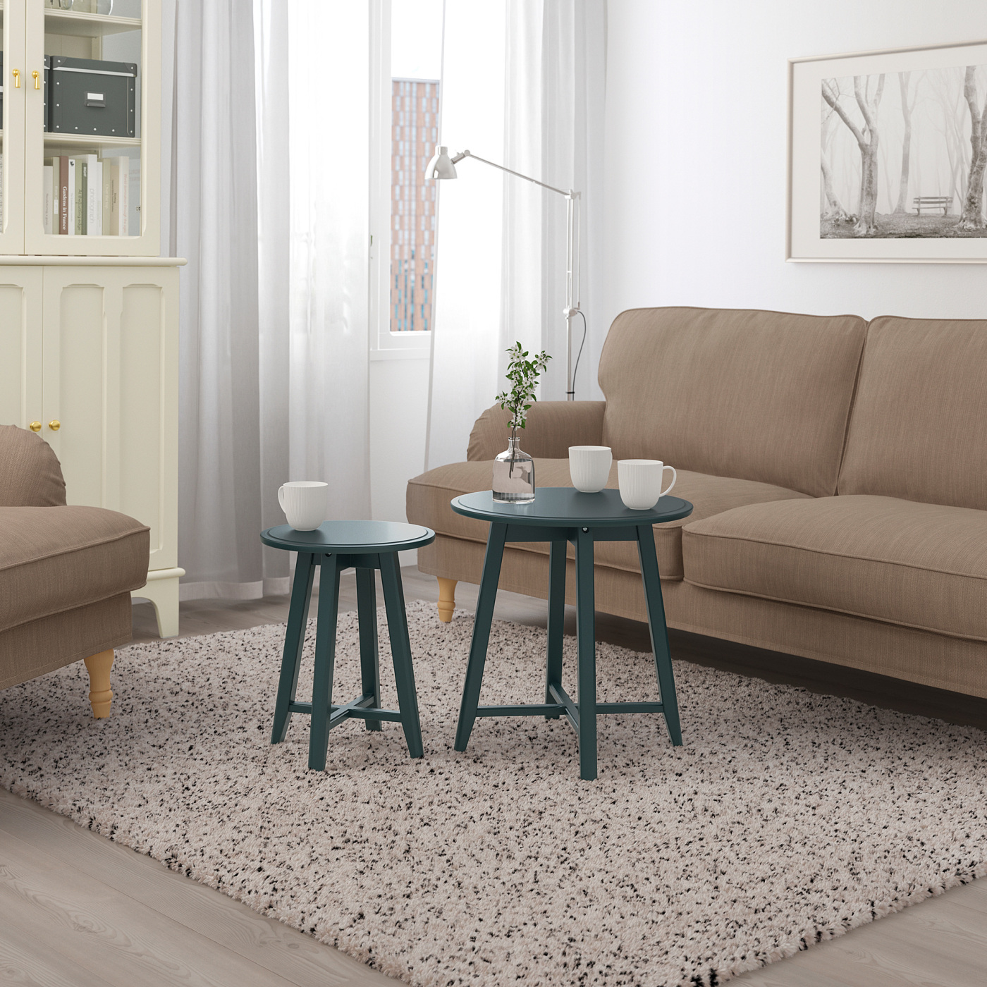 IKEA KRAGSTA クラーグスタ ネストテーブル 2個セット KRAGSTA Nesting tables, set of 2, black - IKEA