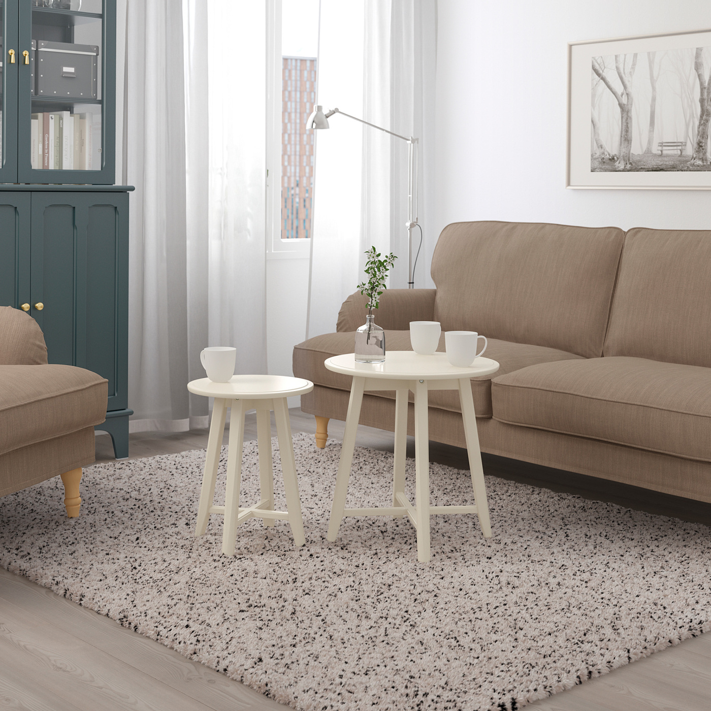 KRAGSTA nest of tables, set of 2 light beige - IKEA KRAGSTA nest of tables, set of 2 light beige - IKEA